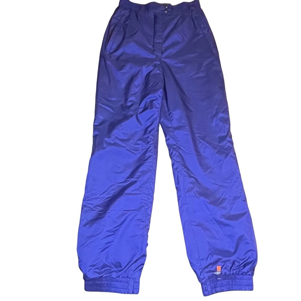 VTG Mountain Goat Women’s Ski Snowboard Pants Purple Nylon Insulated Sz 10 XS/S